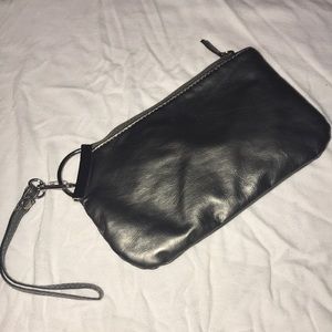 Silver simple wristlet